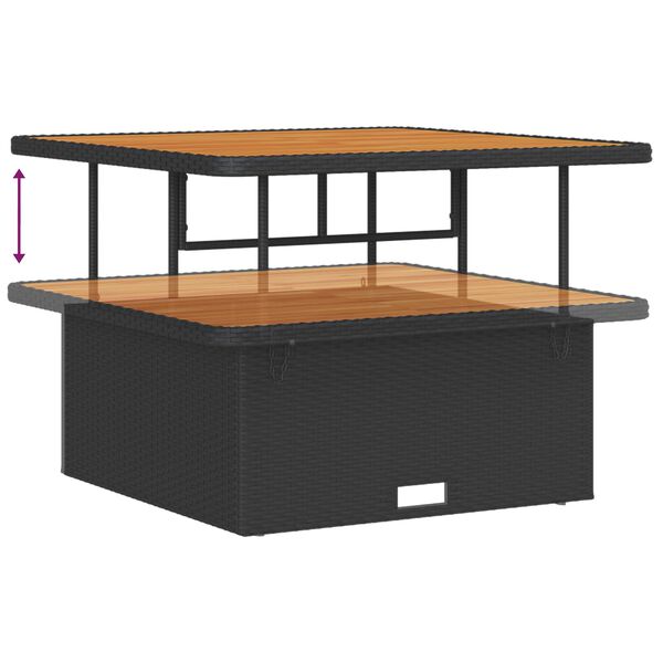 vidaXL Tuin Sofa Set 13 pcs Zwart poly rattan