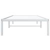 vidaXL Bedframe metaal wit 90x190 cm