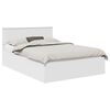 vidaXL Bedframe met hoofdeinde Wit 150 x 200 cm Bewerkt hout