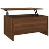 vidaXL Salontafel 80x55,5x41,5 cm bewerkt hout bruin eikenkleur