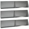 vidaXL Keerwand 6 st 100 x 12 x 30 cm Gegalvaniseerd staal zilver