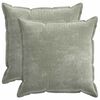 vidaXL Kussensloop 2 st HOUTEN Groen 60 x 60 cm Chenille Stof