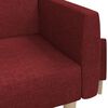 vidaXL Ligbed 2-zits stof wijnrood
