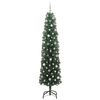 vidaXL Kunstkerstboom Groen 240 cm PVC en Staal en Kunststof