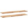 vidaXL Wandschappen 2 st zwevend olieafwerking 160x30x2 cm acaciahout