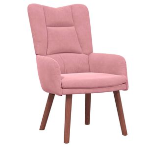 vidaXL Fauteuil Roze 63 x 67 x 94 cm Fluweel