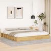 vidaXL Bedframe zonder matras 180x200 cm massief hout eiken