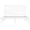 vidaXL Bedframe zonder matras massief grenenhout wit 150x200 cm