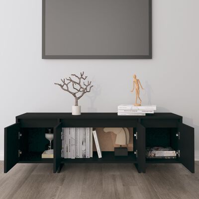 vidaXL Tv-meubel 120x30x40,5 cm spaanplaat zwart