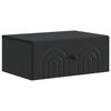 vidaXL Wandbeugel Bedkast Zwart 49 x 34,5 x 20 cm Bewerkt hout