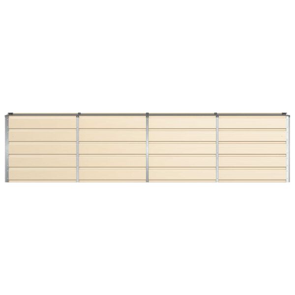 vidaXL Plantenbak Ivoor 160 x 40 x 75 cm Staal