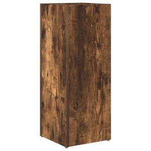 vidaXL Paraplu Standaard Gerookt eiken 25 x 24,5 x 64 cm Bewerkt hout