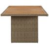 vidaXL Tuintafel 200x100x74 cm poly rattan bruin