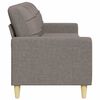 vidaXL Driezitsbank 210 cm stof taupe