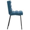 vidaXL Eetkamerstoelen 4 st fluweel blauw