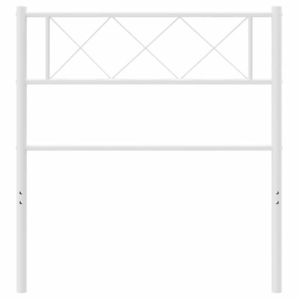 vidaXL Vervangend hoofdbord 100 cm metaal wit