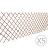 vidaXL Tuinlatwerk 5 st 180x90 cm wilg