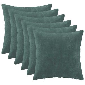 vidaXL Kussen 6 st HEERLEN Zee blauw 30 x 30 cm Microfiber Fleece