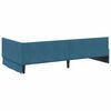 vidaXL Hoekbedframe met hoofdeinde Blauw 90 cm x 190 cm Fluweel