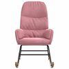 vidaXL Schommelstoel fluweel roze