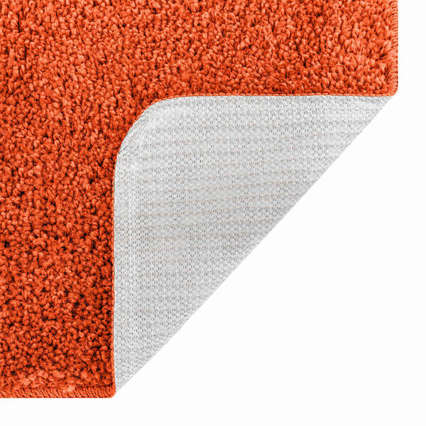 vidaXL Antislip Badmat met Toilet Cut Oranje 50 x 50 cm PP