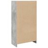 vidaXL Boekenkast 57x28,5x107,5 cm bewerkt hout betongrijs