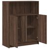 vidaXL Dressoir met LED 77x34x100 cm bewerkt hout bruin eikenkleur