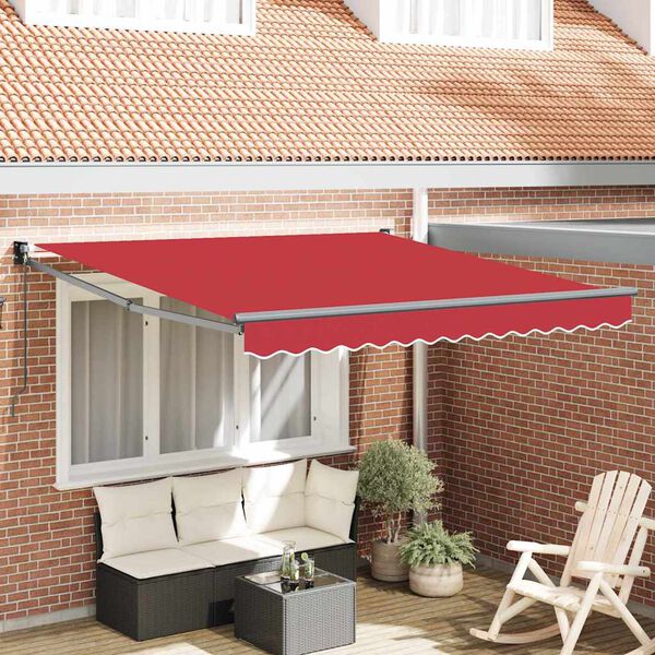 vidaXL Markies Rood 3 x 2,5 m Polyester en metaal
