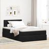 vidaXL Ottoman bed met matras en LED's 120x200cm fluweel zwart