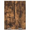 vidaXL Hangkast met opslag Gerookt eiken 60 x 31 x 80 cm Bewerkt hout
