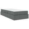 vidaXL Opbergbed met matras Donkergrijs 90 x 200 cm Polyester