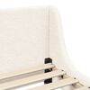 vidaXL Bedframe voor kinderen met hoofdbord Crème 80 x 160 cm