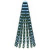 vidaXL LED Kerstboom 150 cm 240 LED's Blauw Staal Groen