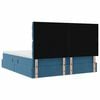 vidaXL Opslag bed met matras Donkerblauw 180 x 200 cm Fluweel
