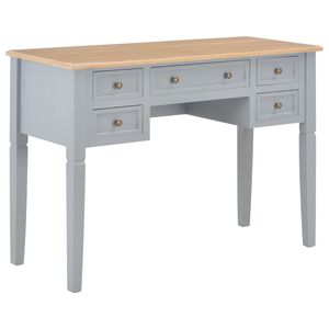 vidaXL Schrijftafel 109,5x45x77,5 cm hout grijs