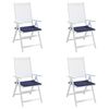 vidaXL Palletkussens 4 st 40x40x4 cm oxford stof marineblauw