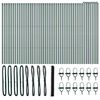 vidaXL Grond Fix Gelast Draadhek 100 x 1,5 m (B x H) PVC-Coated Staal