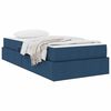 vidaXL Opbergbed met matras met matras Blauw 90 x 190 cm Polyester