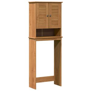 vidaXL Toiletkast met plank VIGO Bruin en Honingbruin 60 x 27 x 161 cm