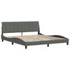 vidaXL Bedframe zonder matras "Hanko" stof donkergrijs 180x200 cm