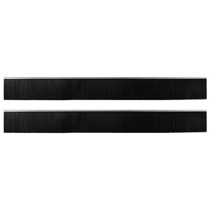 vidaXL Zelfklevende Deurborstels 2 pcs Zilver 100 cm