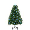 vidaXL Kunstkerstboom met 150 LED Groen 150 cm PVC en Metaal