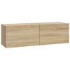 vidaXL Tv-wandmeubels 2 st 100x30x30 cm hout sonoma eikenkleurig