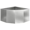 vidaXL Hoek Plantbak Zilver 60 x 60 x 35 cm Gegalvaniseerd staal