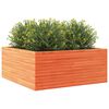 vidaXL Plantenbak 110x110x46 cm massief grenenhout wasbruin