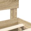 vidaXL Bedframe met hoofdeinde Sonoma Eiken 140 x 190 cm Bewerkt hout