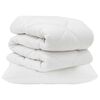 vidaXL Dekbed Set met kussen 2 pcs Wit Microvezel