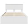 vidaXL Bedframe met hoofdeinde Wit 120 x 200 cm Massief grenenhout