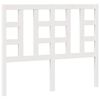 vidaXL Hoofdbord 126x4x100 cm massief grenenhout wit
