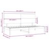 vidaXL Slaapbank zonder matras 80x200 cm massief grenenhout